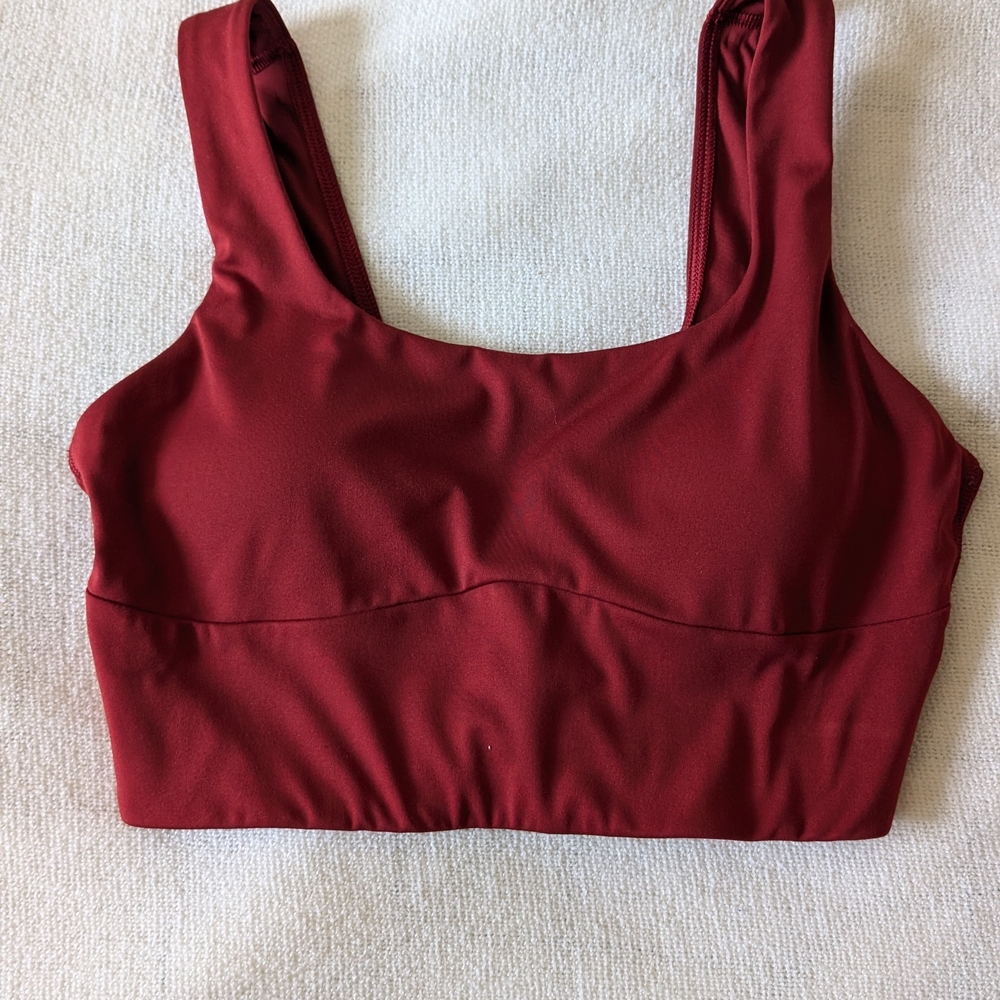 Gymshark Deep Red Activewear Top
